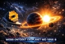 Webb ziet hoe een planeet de dood van zijn ster overleefde