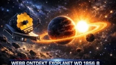 Webb ziet hoe een planeet de dood van zijn ster overleefde